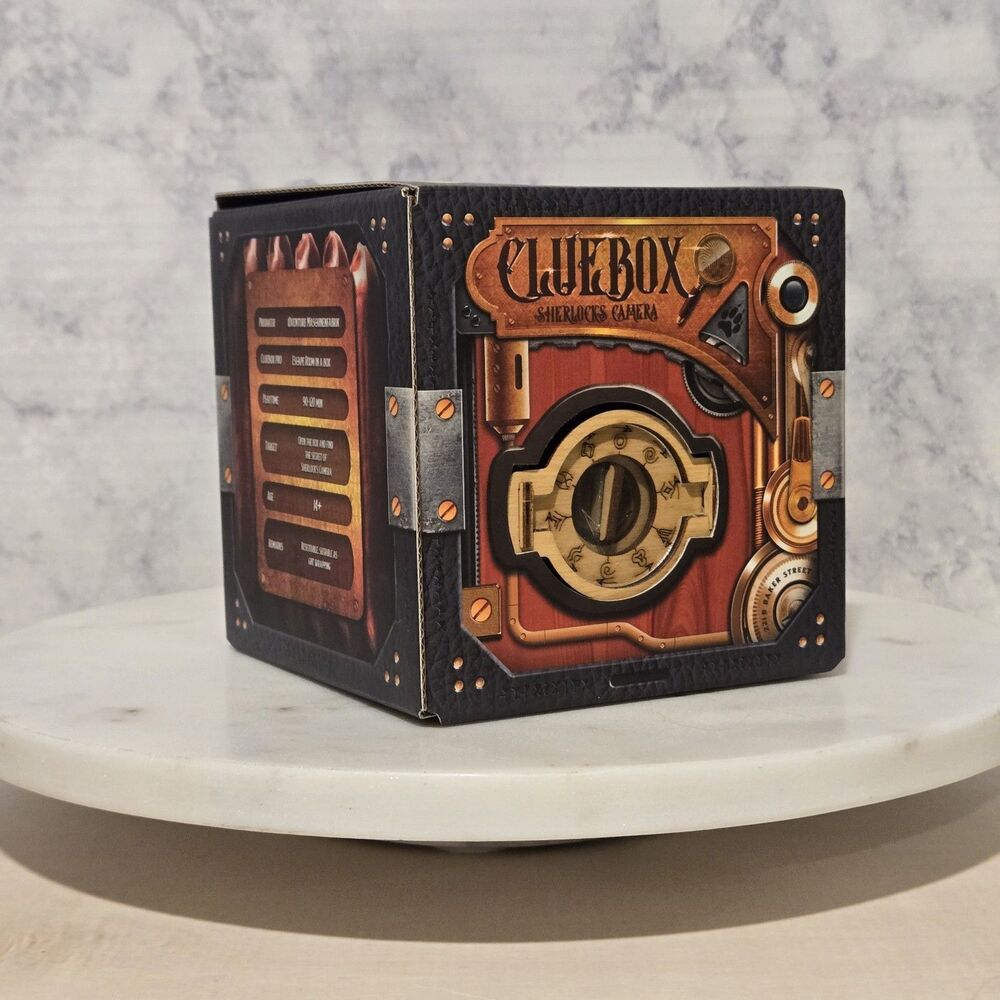 Cluebox PRO - Sherlock'S Camera - Escape Room Game - Sequential Puzzle Box - 3D